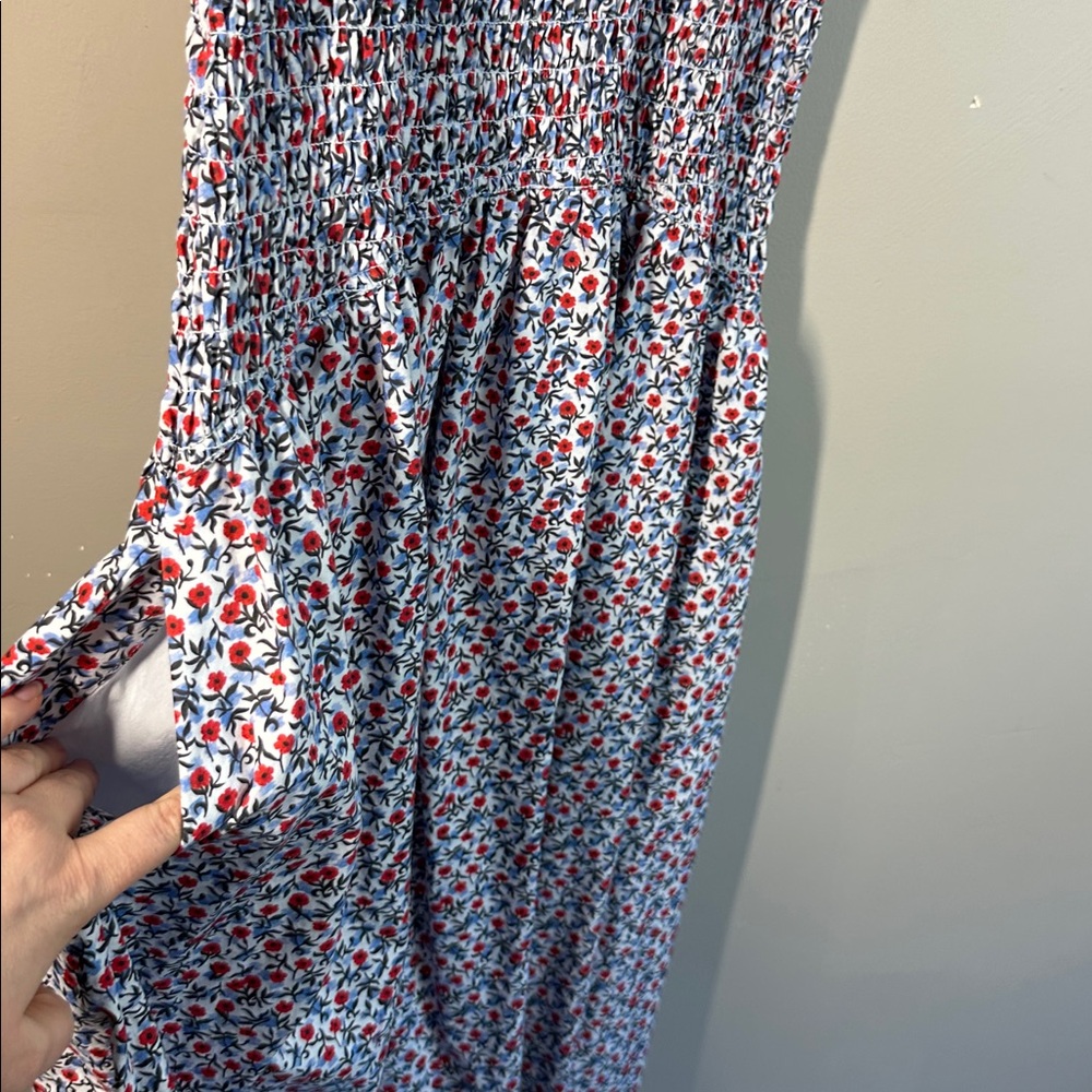 J.Crew Poppy Cotton Poplin Meadow Midi Dress Size ST - Picture 6 of 16